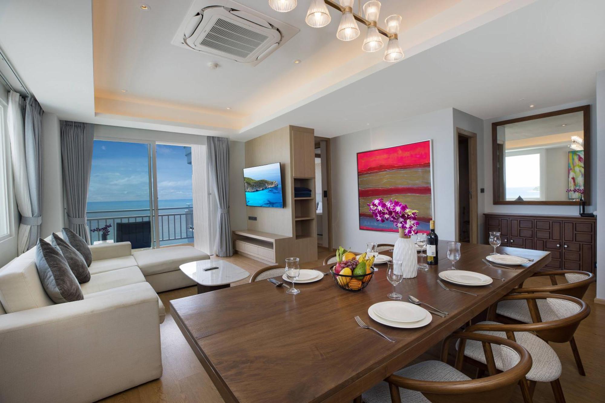 Apartment Chic Design & Full Seaview 2br 16c, Near Karon